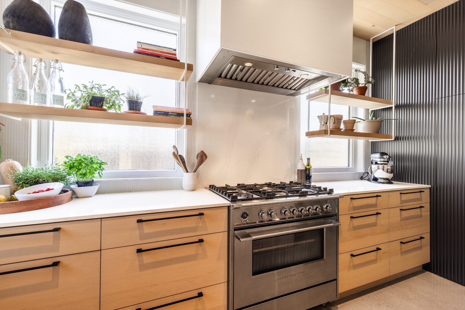 Cuisine gastronomique avec cuisinière Fisher & Paykel